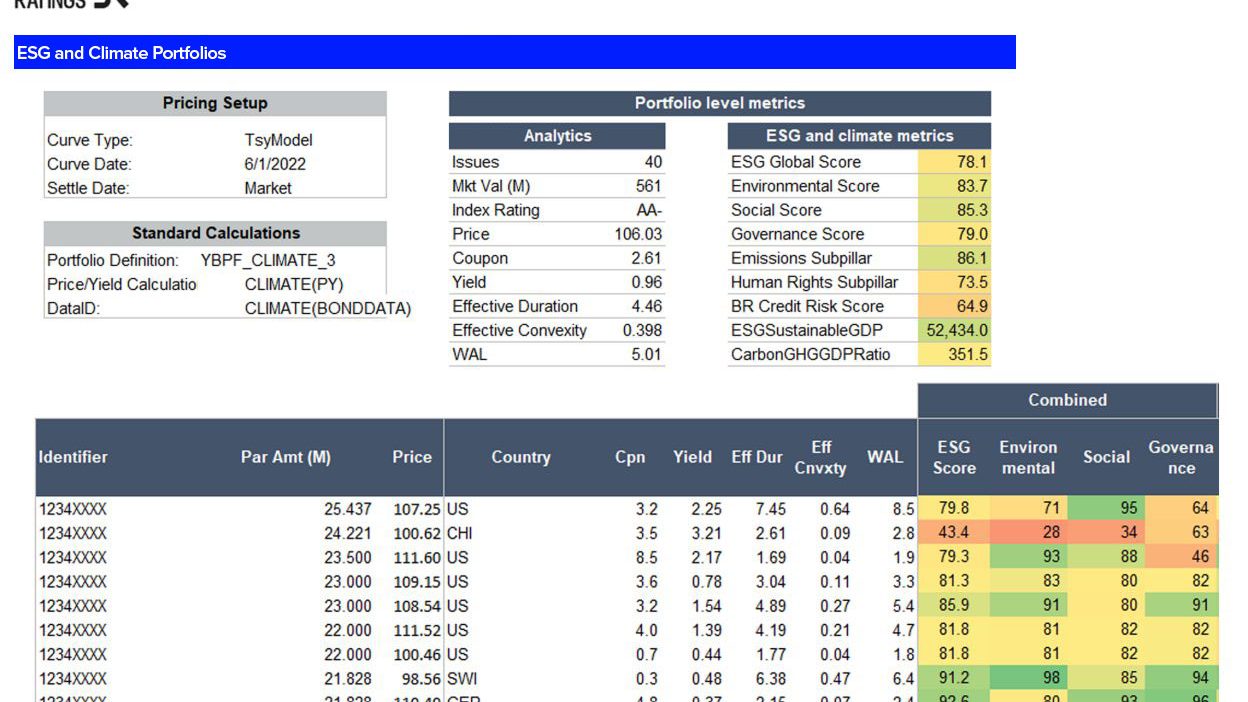 A screenshot of Yield Book