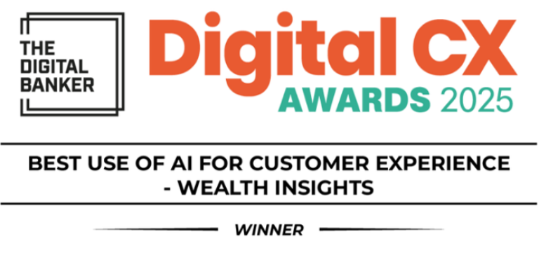 Digital CX Award 2025 Best use of AI for customer experience wealth insights