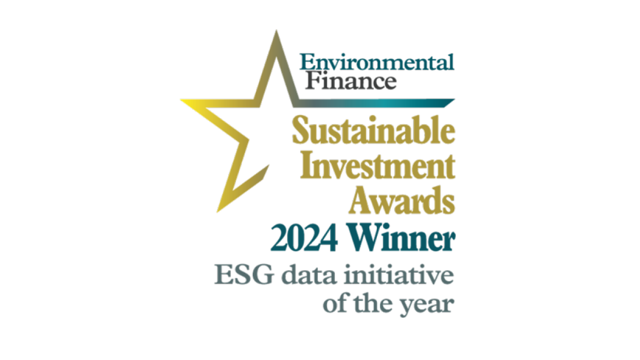 Environmental Finance - Sustainable Investment Awards 2024 Winner- ESG data initiative of the year